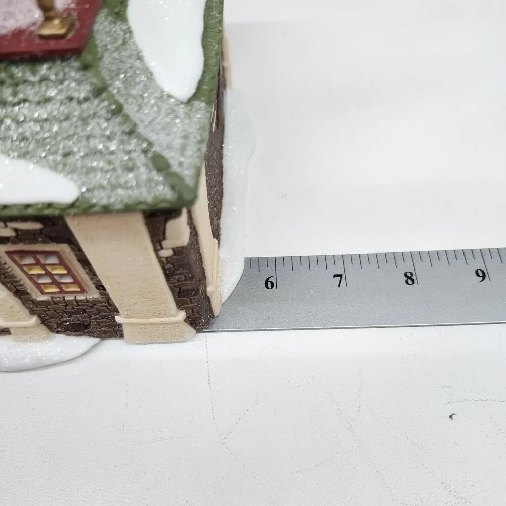 Dept 56 North Pole Series North Pole Express Depot Porcelain Hand Painted VTG 93
